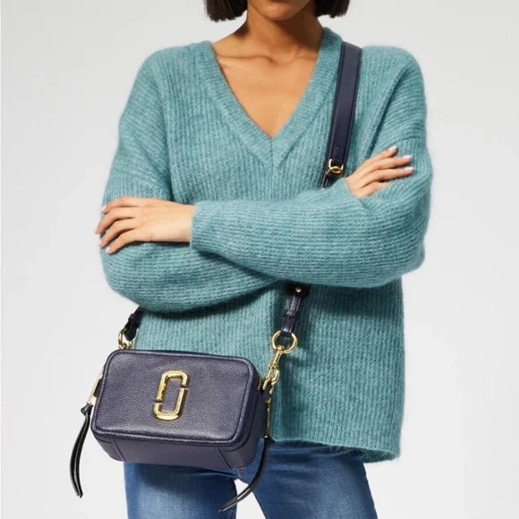 SoftShot by MARC JACOBS crossbody bag NAVY blue - Picture 3 of 13